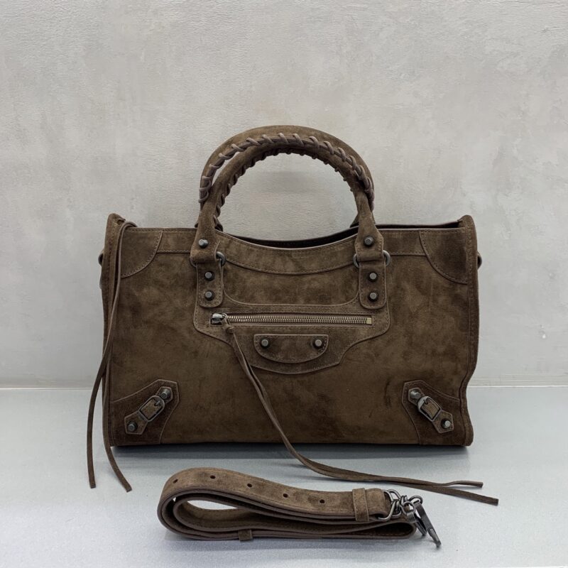 Balenciaga 最具标志性手袋Le City 款号:115748磨砂深咖