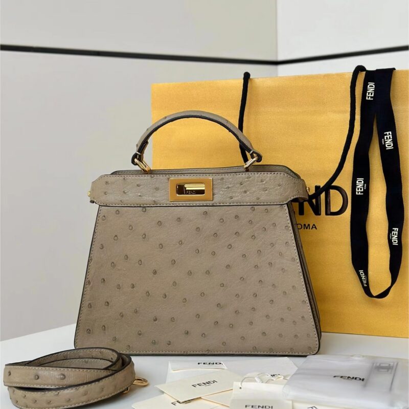 FENDI ISeeU 真鸵鸟皮手袋 款号66801M