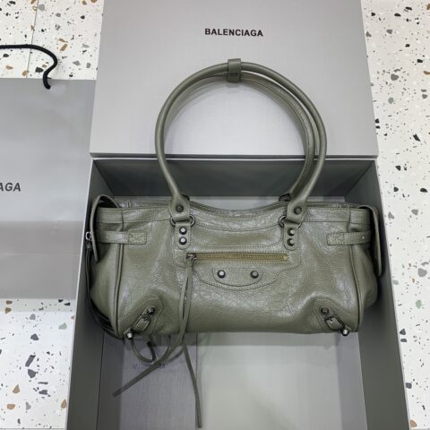 Balenciaga LE City 横版机车包 款号:845704【绿色】