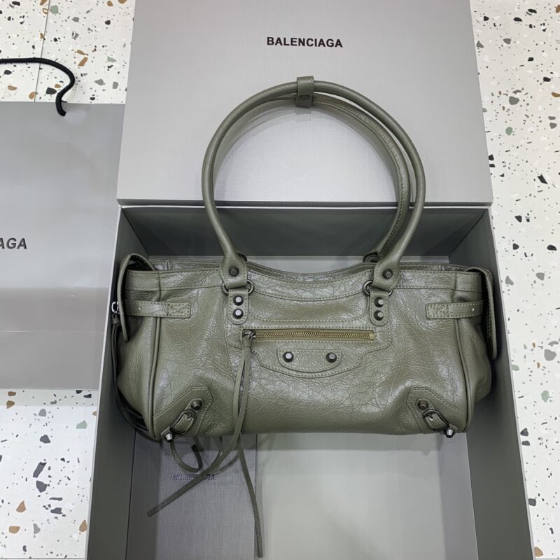 Balenciaga LE City 横版机车包 款号:845704【绿色】