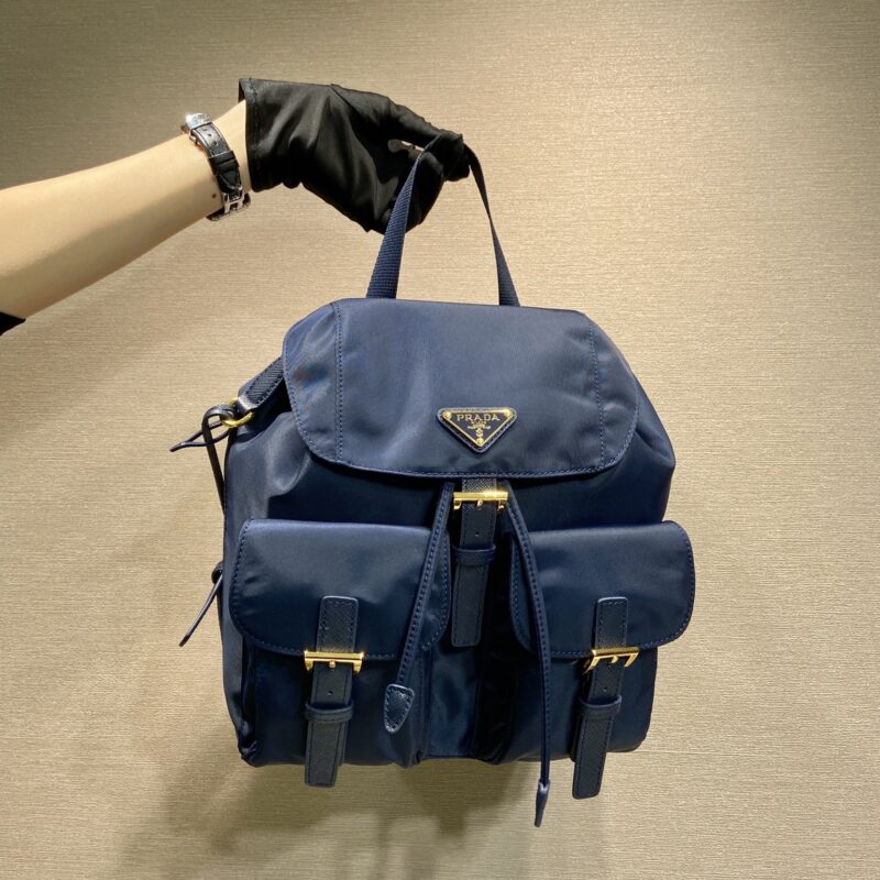 PRADA 金扣经典背包 1BZ677金色五金