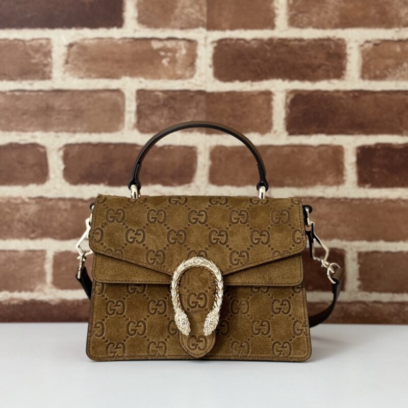 GUCCI 专柜品质，顶级原单货，实物实拍！813400棕绒压花