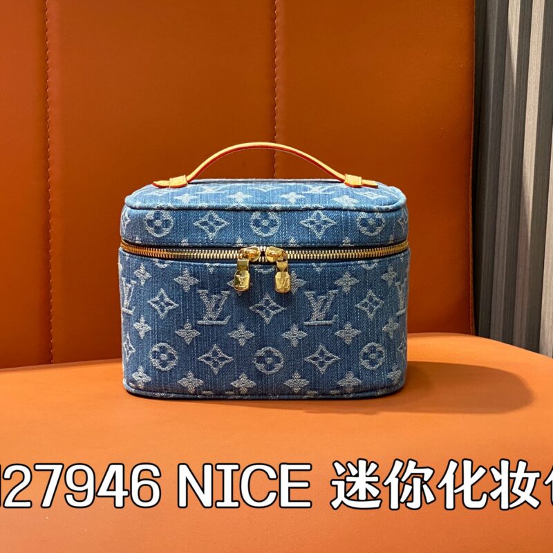 【原单精品】M27946蓝色 丹宁牛仔化妆包 NICE 迷你化妆包