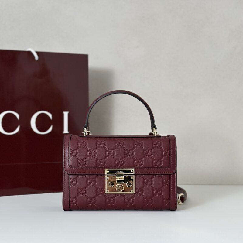 GUCCI 专柜品质，顶级原单货，实物实拍！款号848884酒红压字