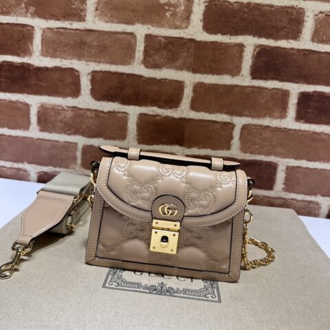 GUCCI 专柜品质，顶级原单货，实物实拍！款号724499肉粉绣G