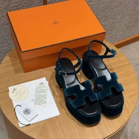 HERMES Jam 30凉鞋 颜色/Colour：苔藓绿/Moss green