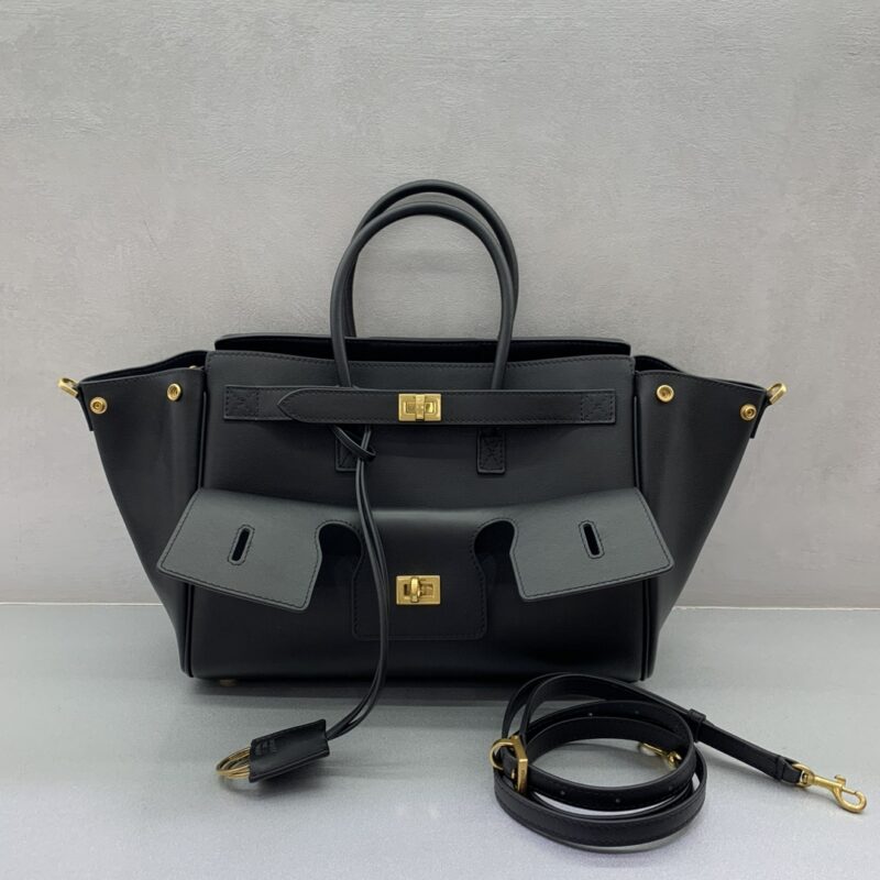 Balenciaga Bel Air 秀款手袋 款号:789891 【小号黑色金扣】