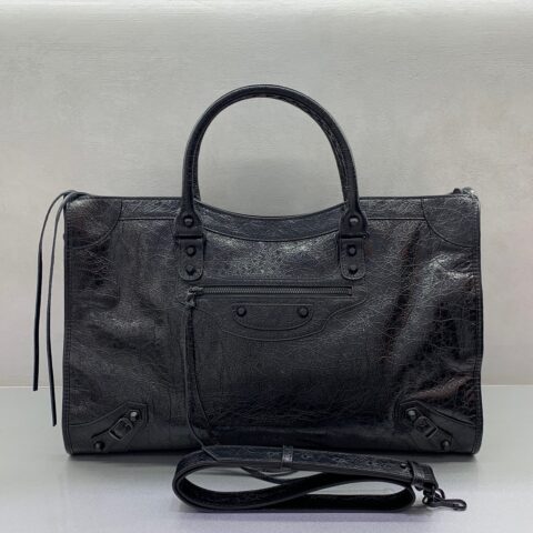 Balenciaga 最具标志性手袋Le City系列 084393 【超大号】黑扣