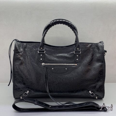 Balenciaga 最具标志性手袋Le City系列 084393 【超大号】银扣