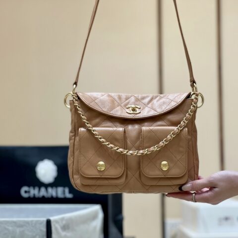 CHANEL 大爆款hobo复古包 小号AS4743
