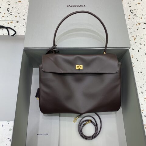 Balenciaga 𝐑𝐎𝐃𝐄𝐎 𝐁𝐀𝐆 系列手袋👜 款号:789721 【中号咖啡色】