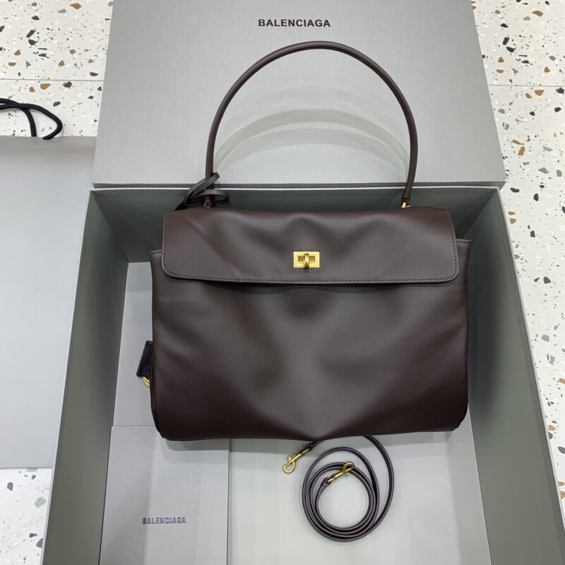 Balenciaga 𝐑𝐎𝐃𝐄𝐎 𝐁𝐀𝐆 系列手袋👜 款号:789721 【中号咖啡色】