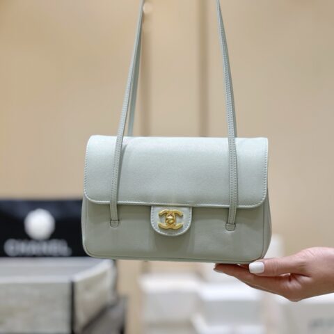 CHANEL 26P Preppy coco包王👜 AS6130 浅蓝色