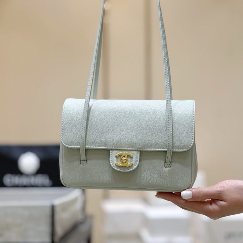 CHANEL 26P Preppy coco包王👜 AS6130 浅蓝色