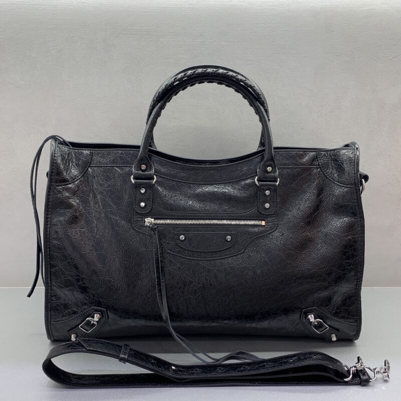 Balenciaga 最具标志性手袋Le City系列 【升级版】银扣 超大号 型号084393