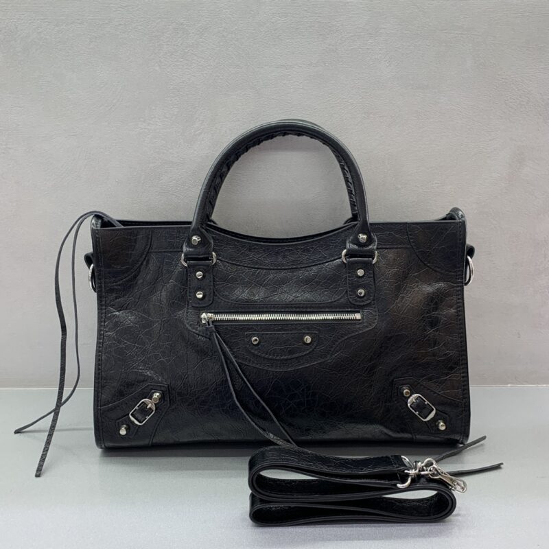 Balenciaga 最具标志性手袋Le City系列 【升级版】银扣 款号：115748 大号