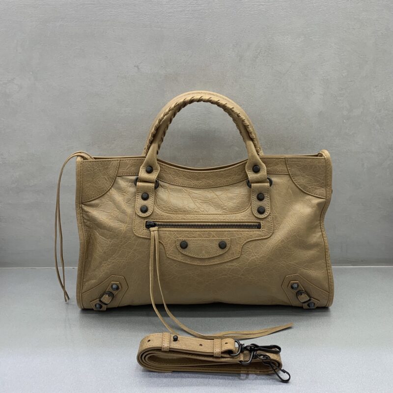 Balenciaga 最具标志性手袋Le City系列 款号:115748 【爆裂卡其色】大号