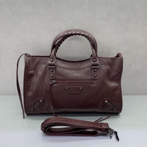 Balenciaga 最具标志性手袋Le City系列 款号:115748【爆裂枣红】大号