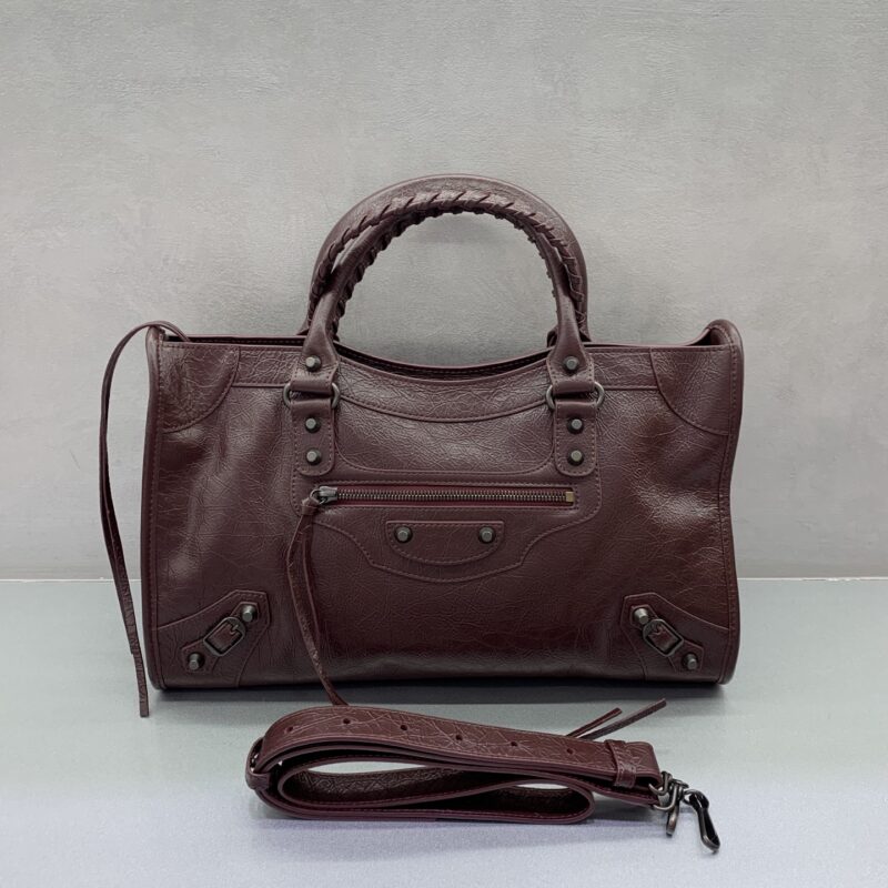 Balenciaga 最具标志性手袋Le City系列 款号:115748【爆裂枣红】大号