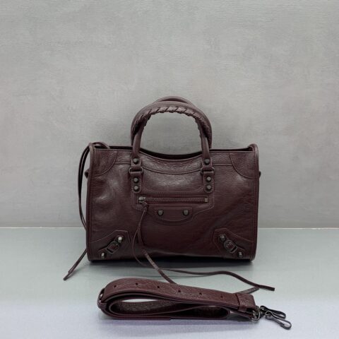 Balenciaga 最具标志性手袋Le City系列 款号;084669 【爆裂枣红】