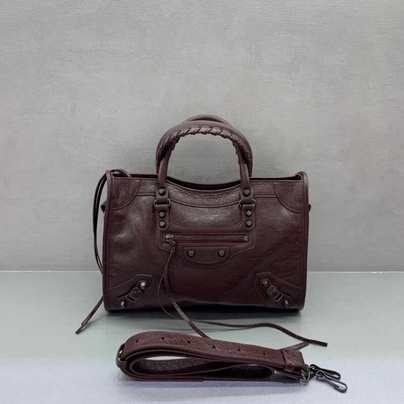 Balenciaga 最具标志性手袋Le City系列 款号;084669 【爆裂枣红】