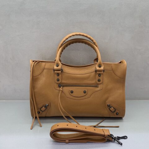 Balenciaga 最具标志性手袋Le City系列 款号：115748 【爆裂驼色】大号