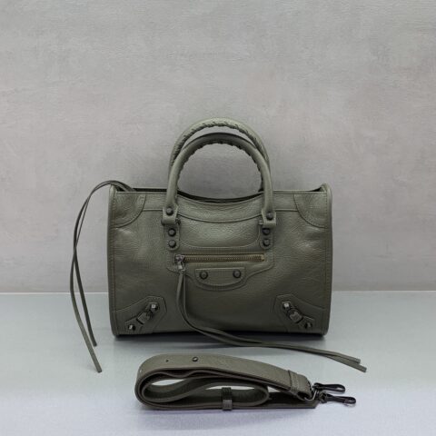 Balenciaga 最具标志性手袋Le City系列 款号；084669【爆裂绿色】中号
