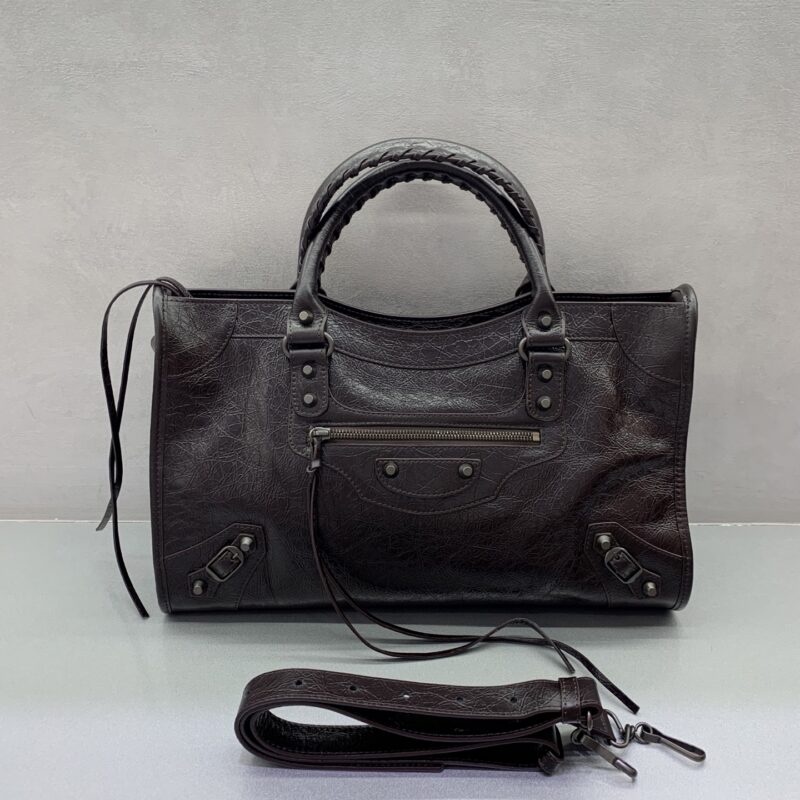 Balenciaga 最具标志性手袋Le City系列 款号:115748 【爆裂咖啡色】大号