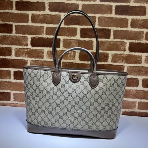 GUCCI 专柜品质，顶级原单货，实物实拍！款号739730啡胶/猪纹