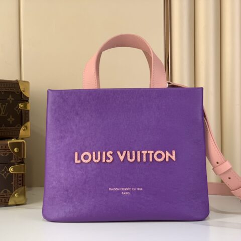 【原单精品】M27969紫色 全皮四方包 MINI SHOPPER TOTE 手袋