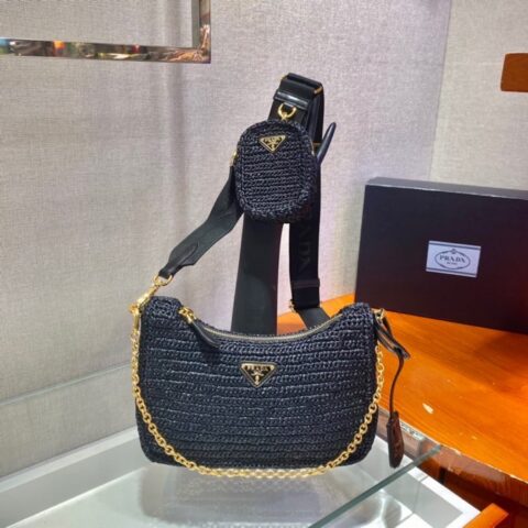 PRADA 草编三合一 1BH204