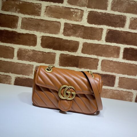 GUCCI 专柜品质，顶级原单货，实物实拍！446744棕色