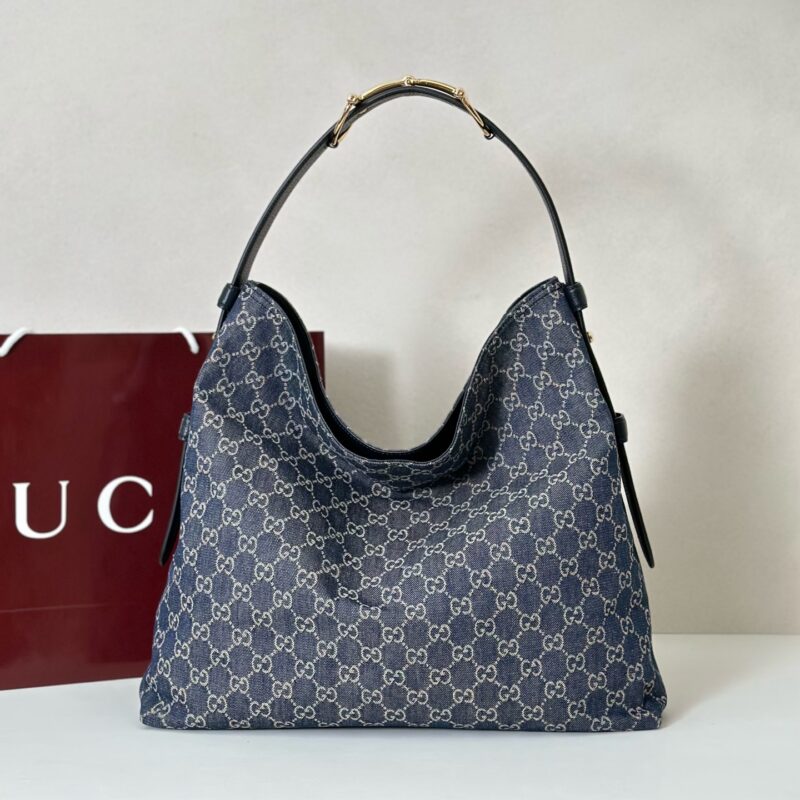 GUCCI 专柜品质，顶级原单货，实物实拍！款号850546蓝牛仔/蓝皮