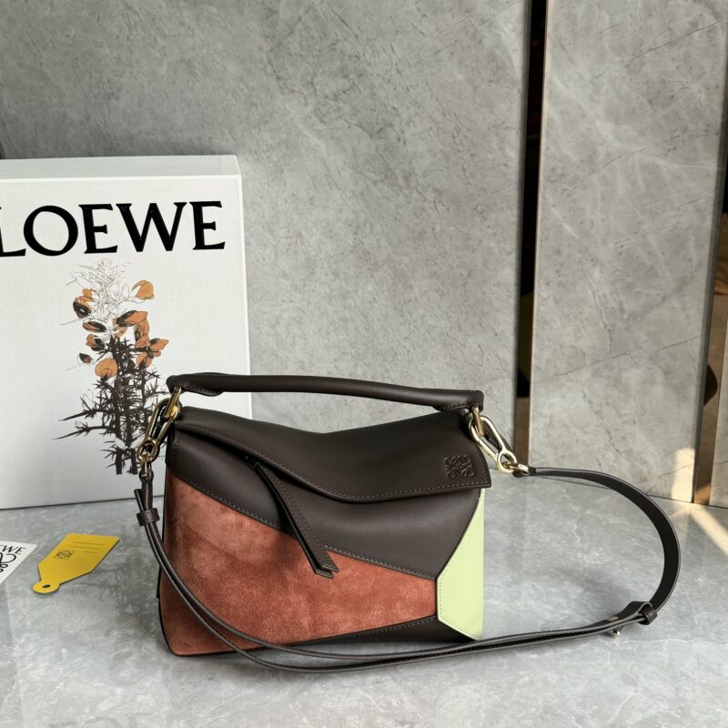 LOEWE 最新绒面皮拼色puzzle 0681