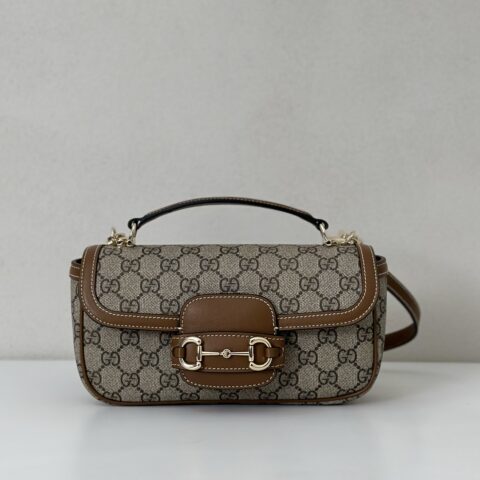 GUCCI 专柜品质，顶级原单货，实物实拍！款号815206啡pvc棕皮