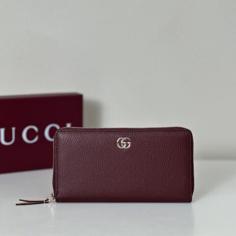GUCCI 专柜品质，顶级原单货，实物实拍！款号456117酒红/浅粉