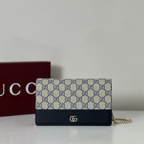 GUCCI 专柜品质，顶级原单货，实物实拍！497985蓝胶/深蓝皮