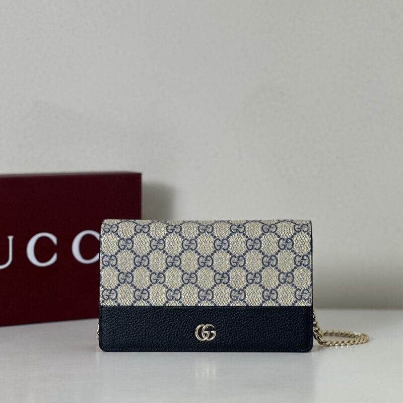 GUCCI 专柜品质，顶级原单货，实物实拍！497985蓝胶/深蓝皮