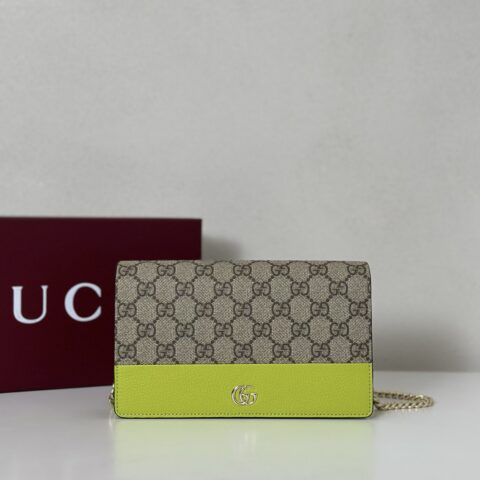 GUCCI 专柜品质，顶级原单货，实物实拍！497985啡啡/浅绿