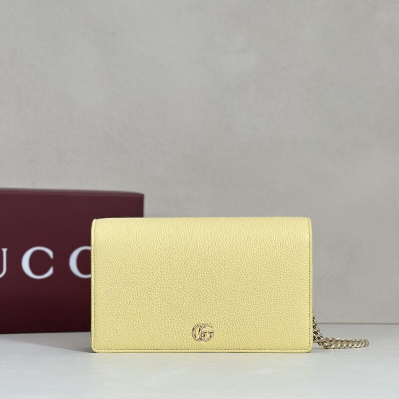 GUCCI 专柜品质，顶级原单货，实物实拍！款号497985浅黄/浅棕