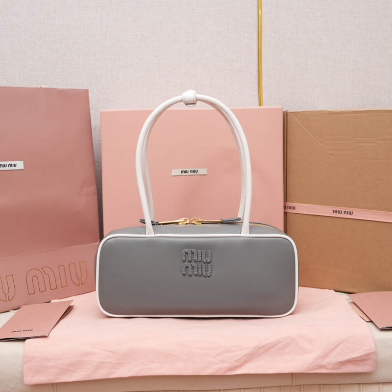 MIUMIU Miu新品保龄球 5BB173(灰/白)