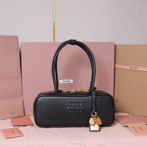MIUMIU Miu新尺寸长手柄保龄球 5BB173 黑色