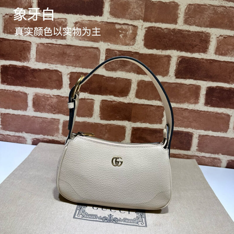 GUCCI 专柜品质，顶级原单货，实物实拍！款号739076象牙白全皮