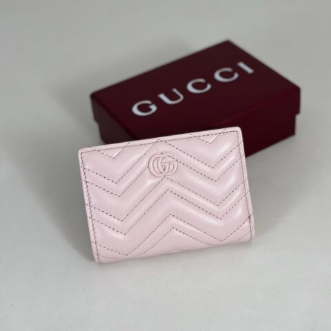 GUCCI 专柜品质，顶级原单货，实物实拍！773427浅粉羊皮（粉G)
