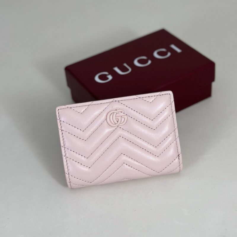 GUCCI 专柜品质，顶级原单货，实物实拍！773427浅粉羊皮（粉G)