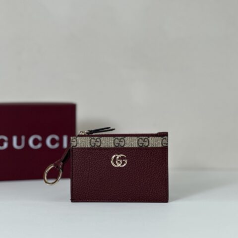 GUCCI 专柜品质，顶级原单货，实物实拍！款号837966啡胶/酒红皮
