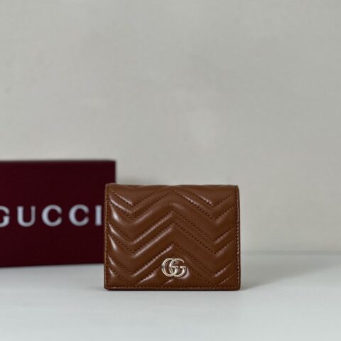 GUCCI 专柜品质，顶级原单货，实物实拍！466492棕色羊皮