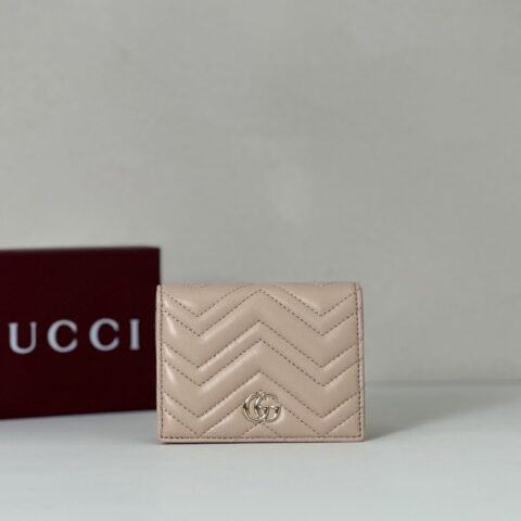 GUCCI 专柜品质，顶级原单货，实物实拍！466492浅粉羊皮