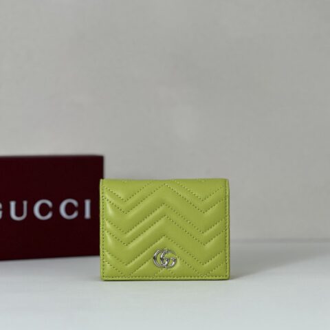 GUCCI 专柜品质，顶级原单货，实物实拍！466492亮绿羊皮