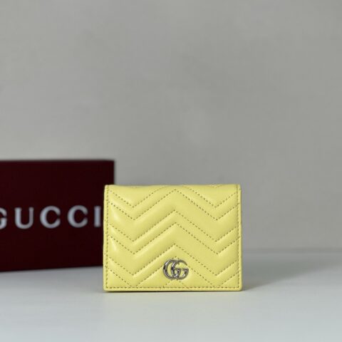 GUCCI 专柜品质，顶级原单货，实物实拍！466492黄色羊皮